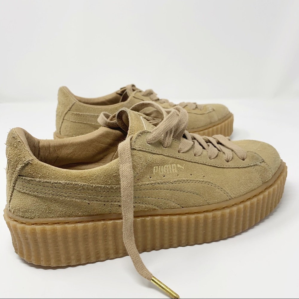FENTY x Puma Creeper Platform Tan Sneakers 7.5